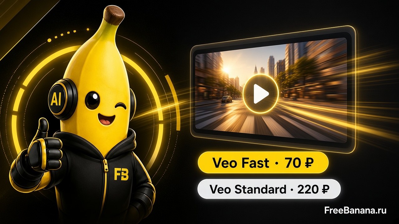 Veo 3.1 онлайн из России без VPN: цены в рублях, кредиты и как сгенерировать видео